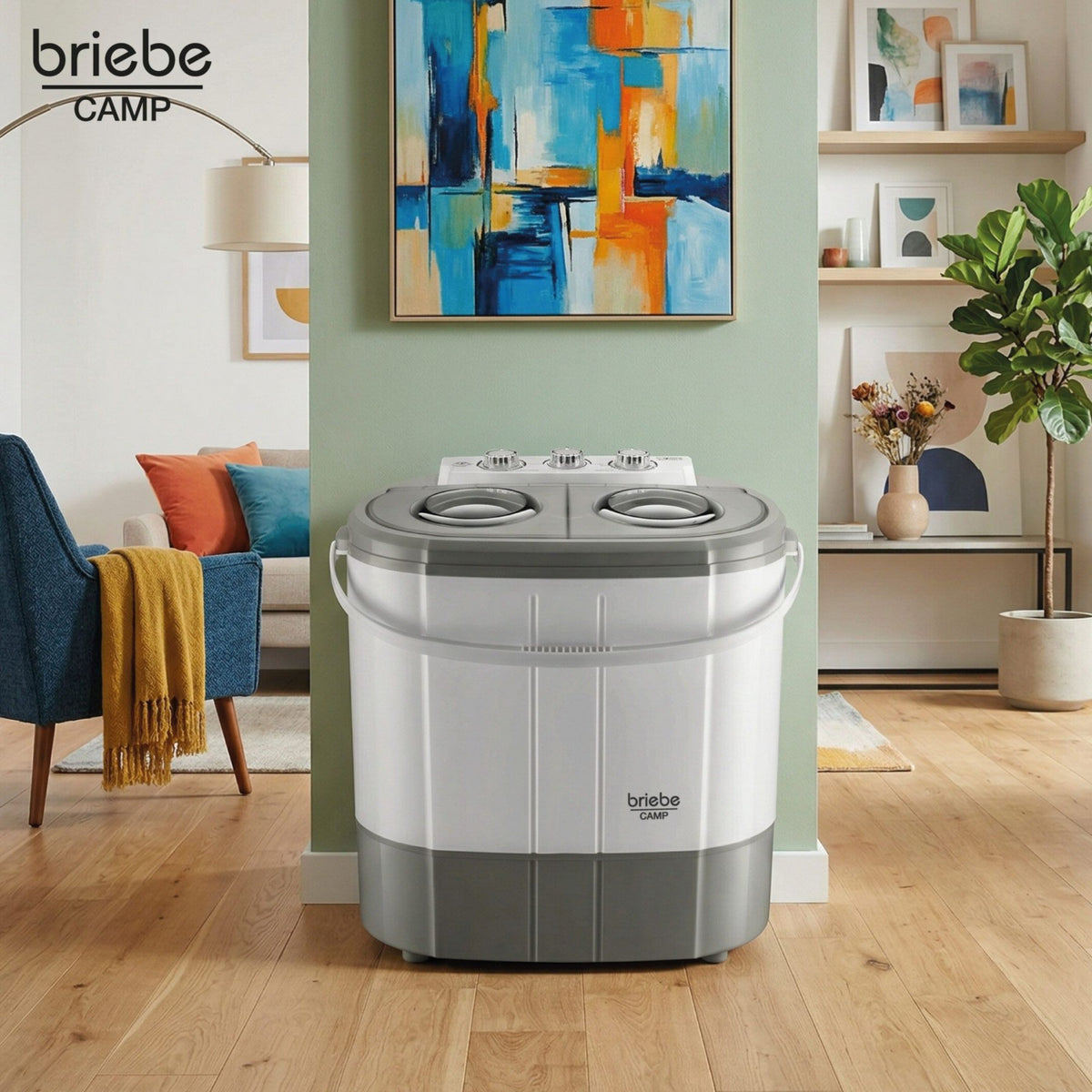 Lave linge portable BRIEBE avec Centrifugeuse 2 Compartimen WM1140