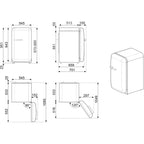 Réfrigérateur top SMEG FAB10RDIF6 INES DE LA FRESSANGE