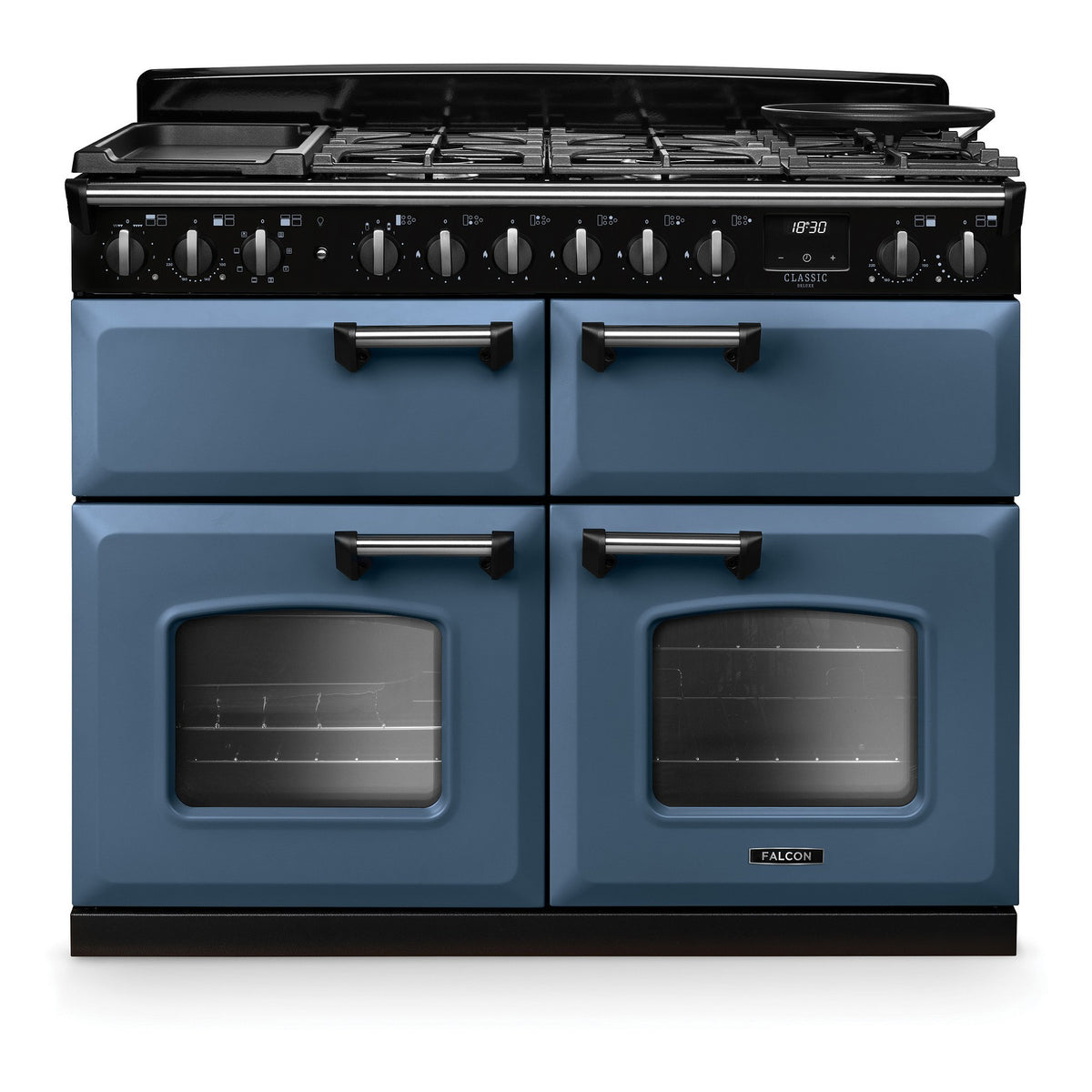 Piano de cuisson mixte FALCON NGC TAB MIX 110 CM ROCHE BLEUE CHROME