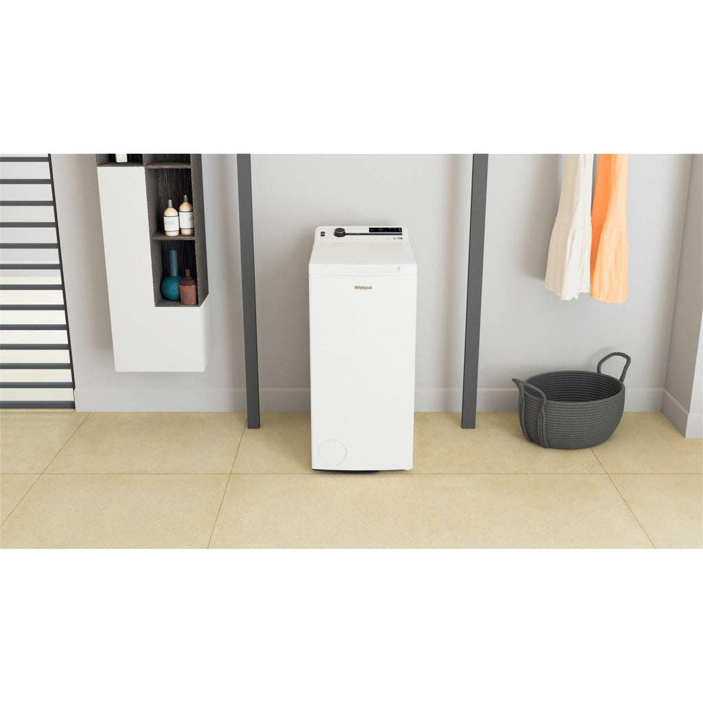 Lave linge top WHIRLPOOL ZENTDLRBX6252BSFR/N - 6 kg - 1200 tr/min - Classe B - Moteur induction sans courroie - Silence Reconditionné