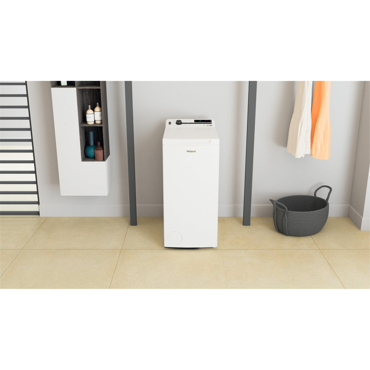 Lave linge top WHIRLPOOL ZENTDLRBX6252BSFR/N - 6 kg - 1200 tr/min - Classe B - Moteur induction sans courroie - Silence Reconditionné