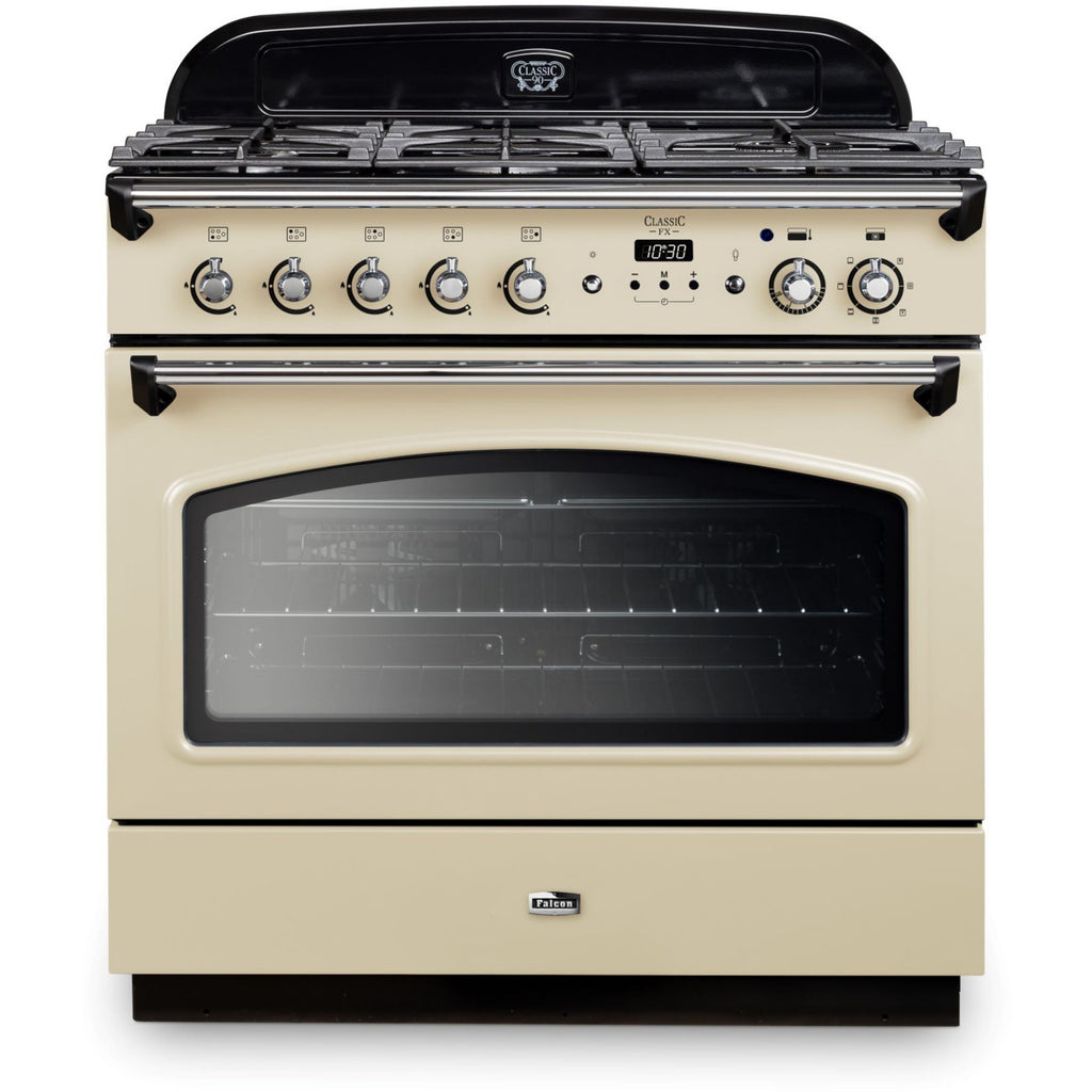 Piano de cuisson gaz FALCON CLASSIC FX TAB GAZ 90 CM CREME CHROME