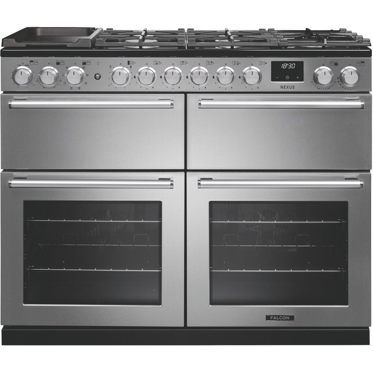 Piano de cuisson mixte FALCON NEXUS NGC BC TAB MIX 110 CM INOX CHROME