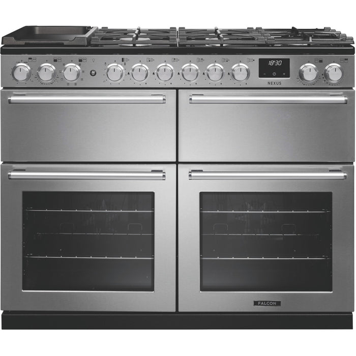 Piano de cuisson mixte FALCON NEXUS NGC BC TAB MIX 110 CM INOX CHROME