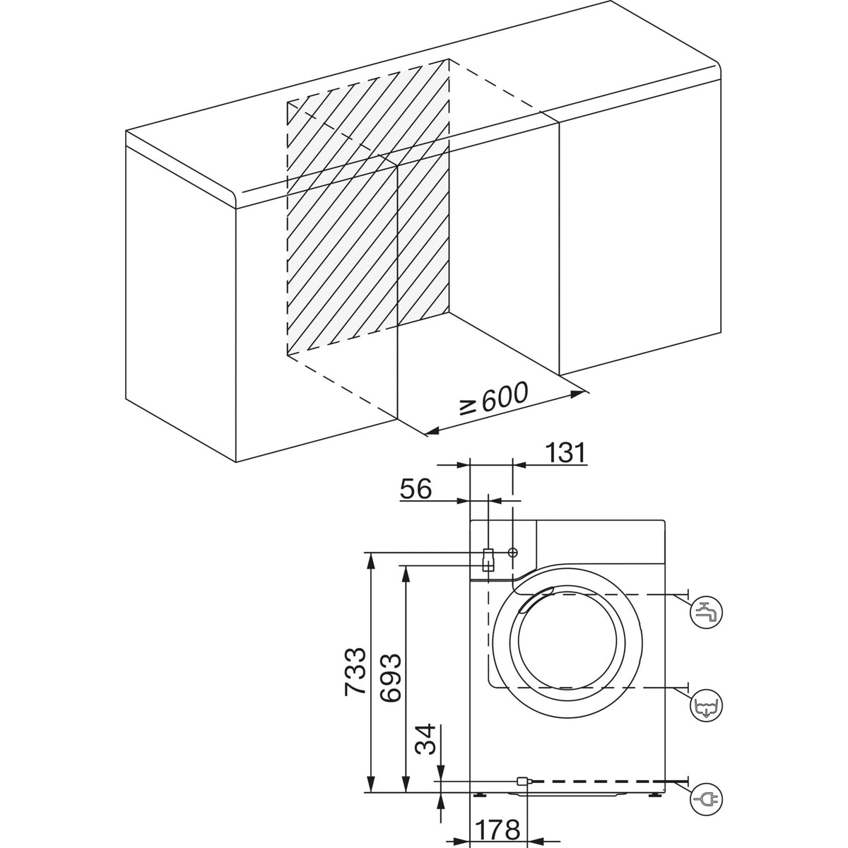 Lave linge séchant hublot MIELE WTR 860 WPM - 8/5 kg - 1600 tr/min - Dosage automatique - Connecté