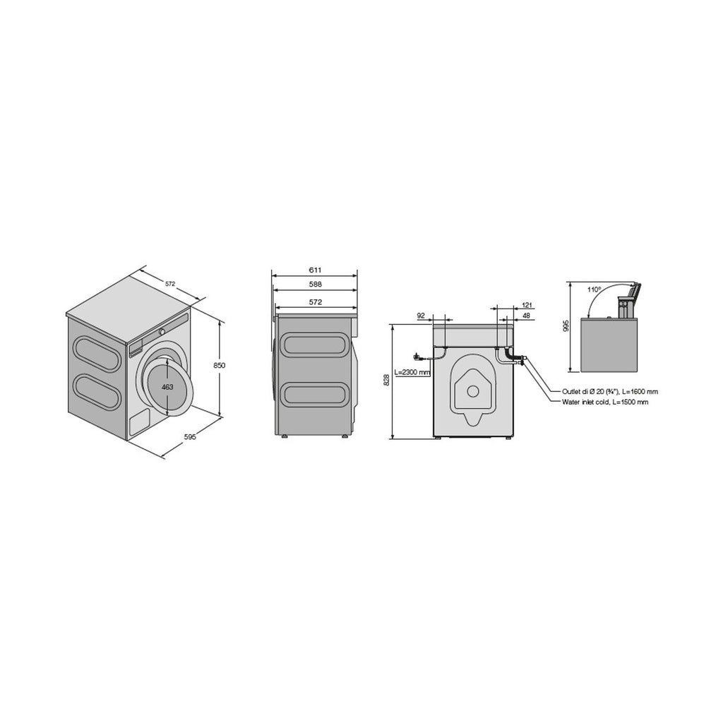 Lave linge hublot ASKO W5096RT