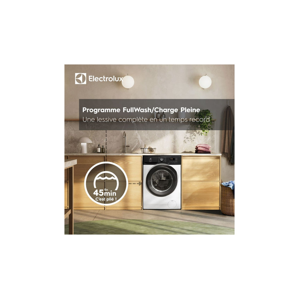 Lave linge hublot ELECTROLUX EW6EE1041AB - 10,5 kg - 1400 tr/min - Classe A - Moteur induction