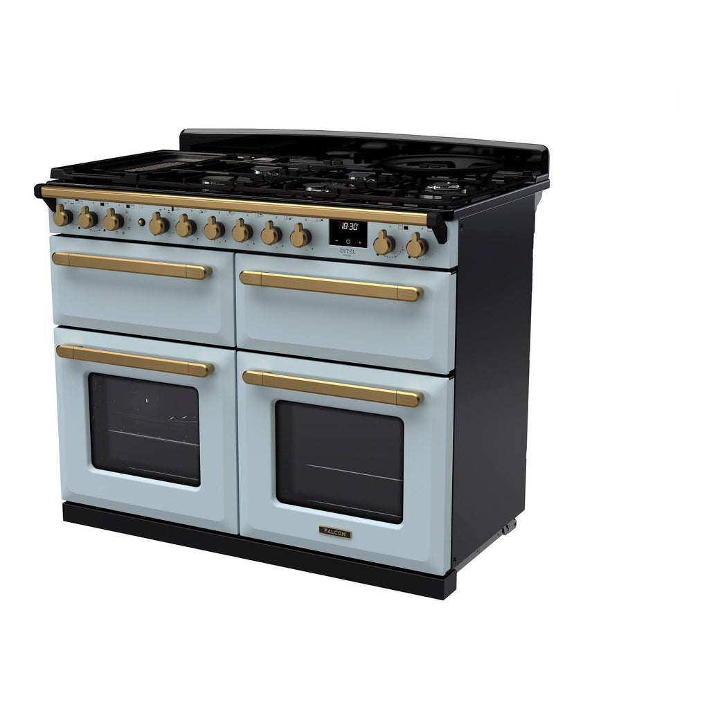 Piano de cuisson gaz FALCON ESTEL DELUXE TAB GAZ 100 CM BLEU PASTEL
