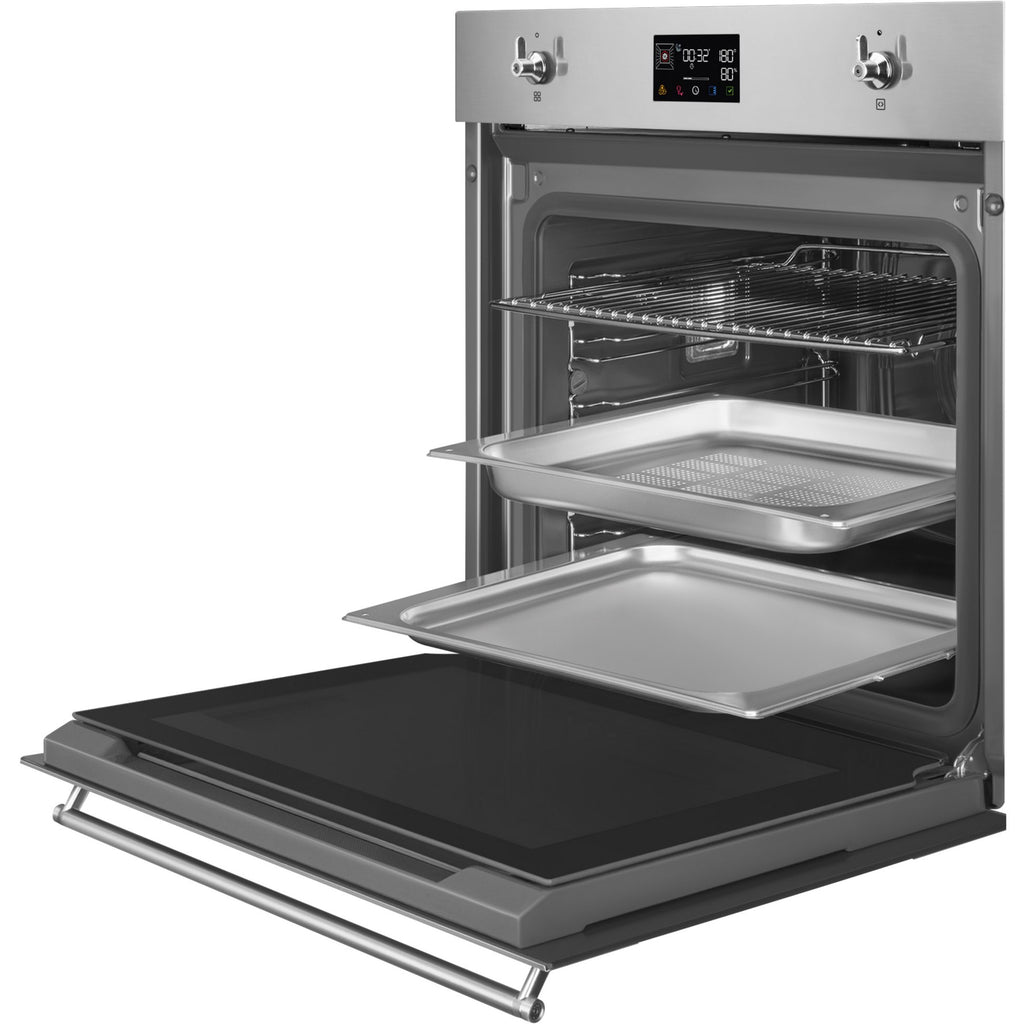 Four encastrable SMEG SO6302S3PX - Combiné vapeur - Chaleur tournante - Hydrolyse