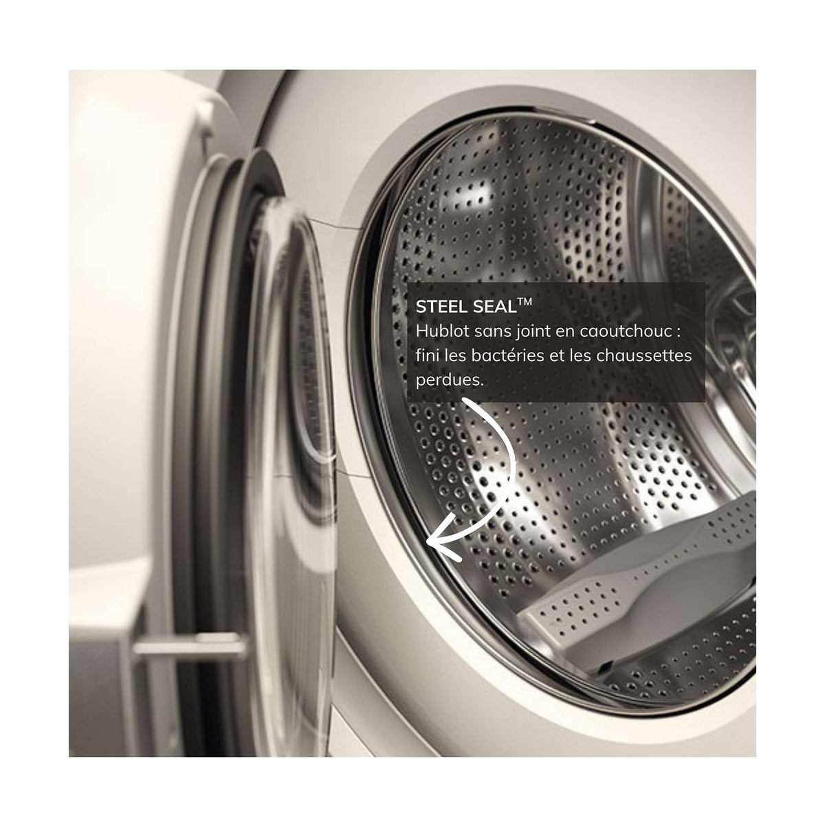 Lave linge hublot ASKO W1094W - 9 kg - 1400 tr/min - Classe A - Moteur induction direct drive - Connecté wifi