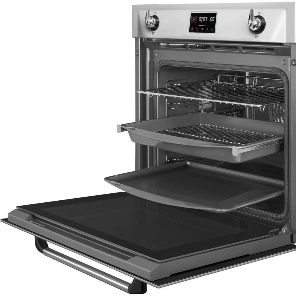 Four encastrable SMEG SOP6902S2PX - Pyrolyse - Chaleur tournante - Vapeur - Porte froide
