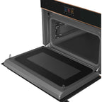 Four micro onde combiné SMEG SO4604M2PNR - Hydrolyse - Rails télescopiques