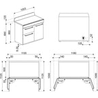 Piano de cuisson induction SMEG TR103IGR2
