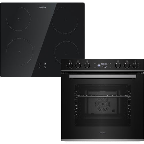 Four encastrable KLARSTEIN ControlSync Set 9 fonctions 72L Noir