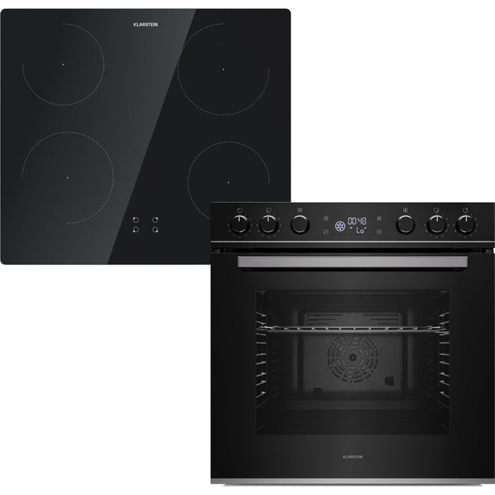 Four encastrable KLARSTEIN ControlSync Set 9 fonctions 72L Noir