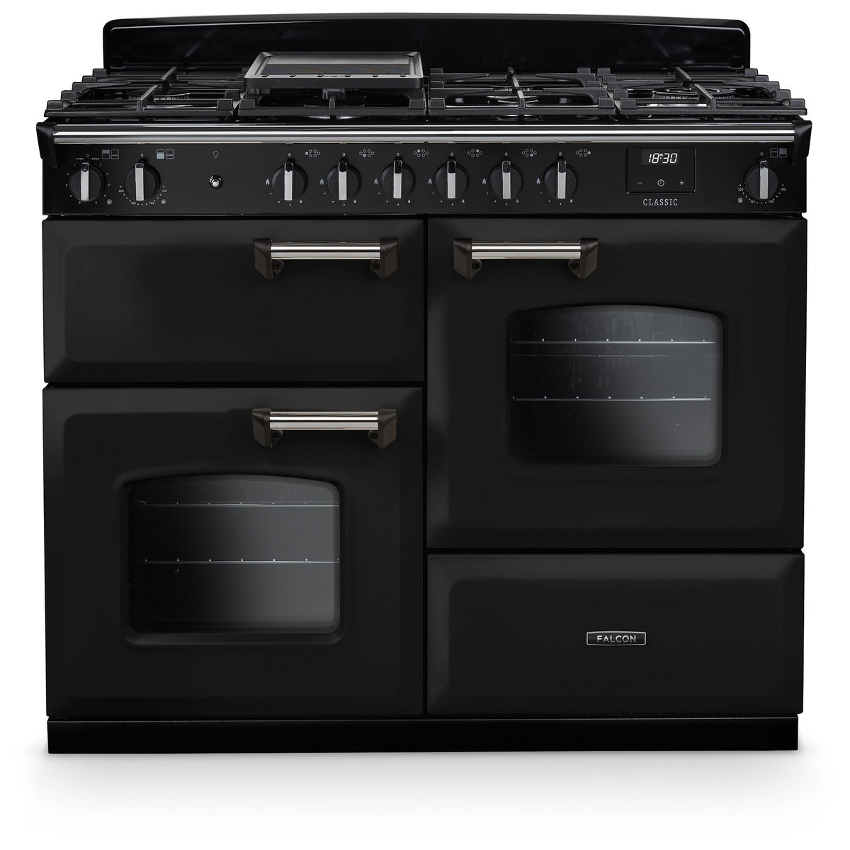 Piano de cuisson gaz FALCON NGC OC TAB GAZ 110 CM NOIR CHROME