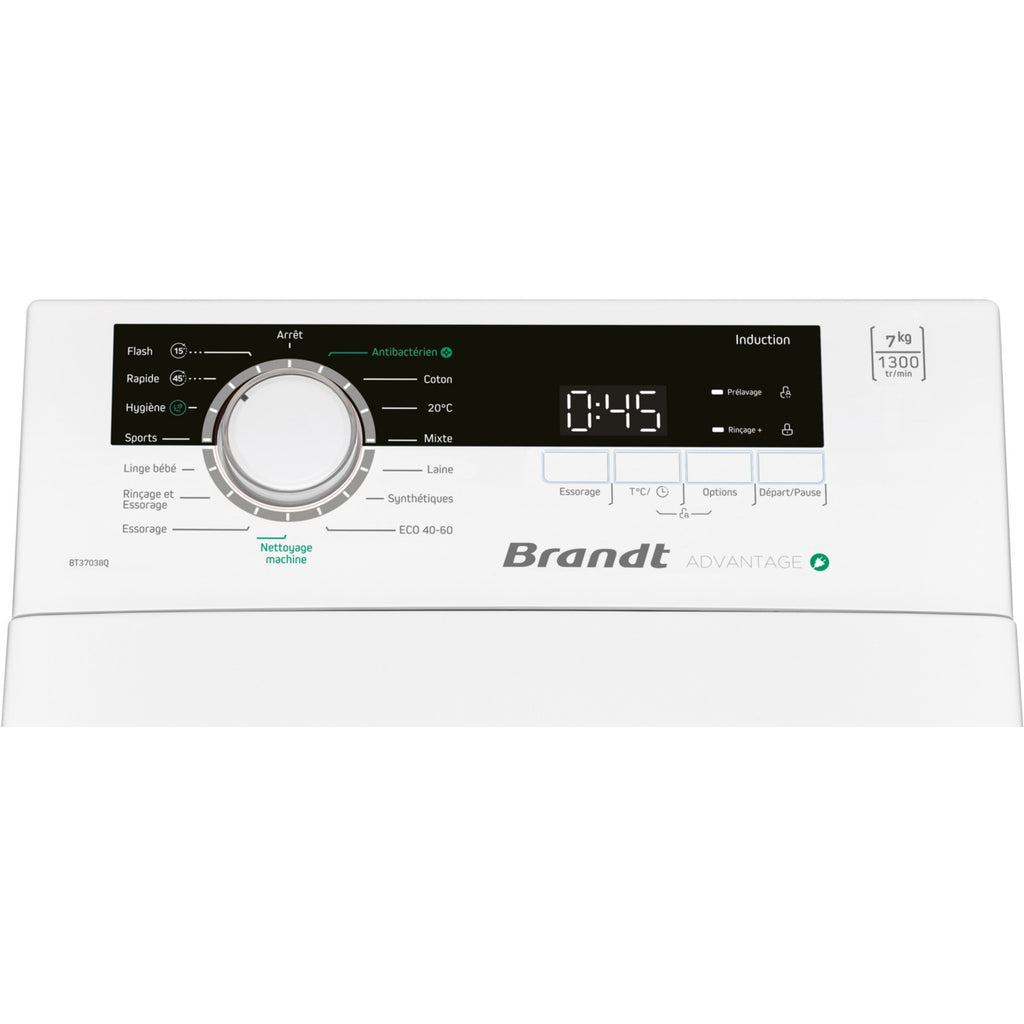 Lave linge top BRANDT BT37038Q