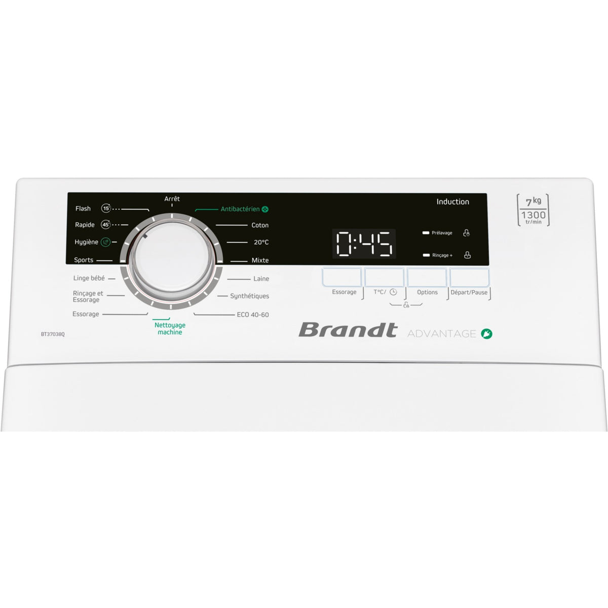 Lave linge top BRANDT BT37038Q