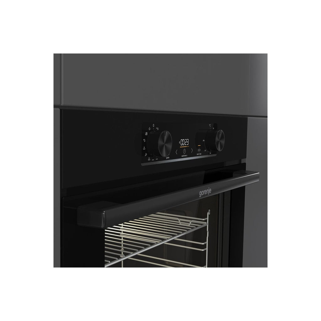 Four encastrable GORENJE BOP6737E02BK + Table Induction GI601FMC - Pyrolyse - Chaleur pulsée - Porte froide