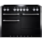 Piano de cuisson gaz FALCON Semi Pro MERCURY 120 NOIR MAT INOX POLI