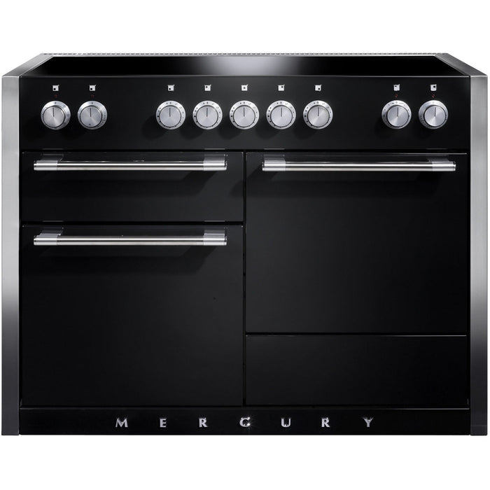 Piano de cuisson gaz FALCON Semi Pro MERCURY 120 NOIR MAT INOX POLI
