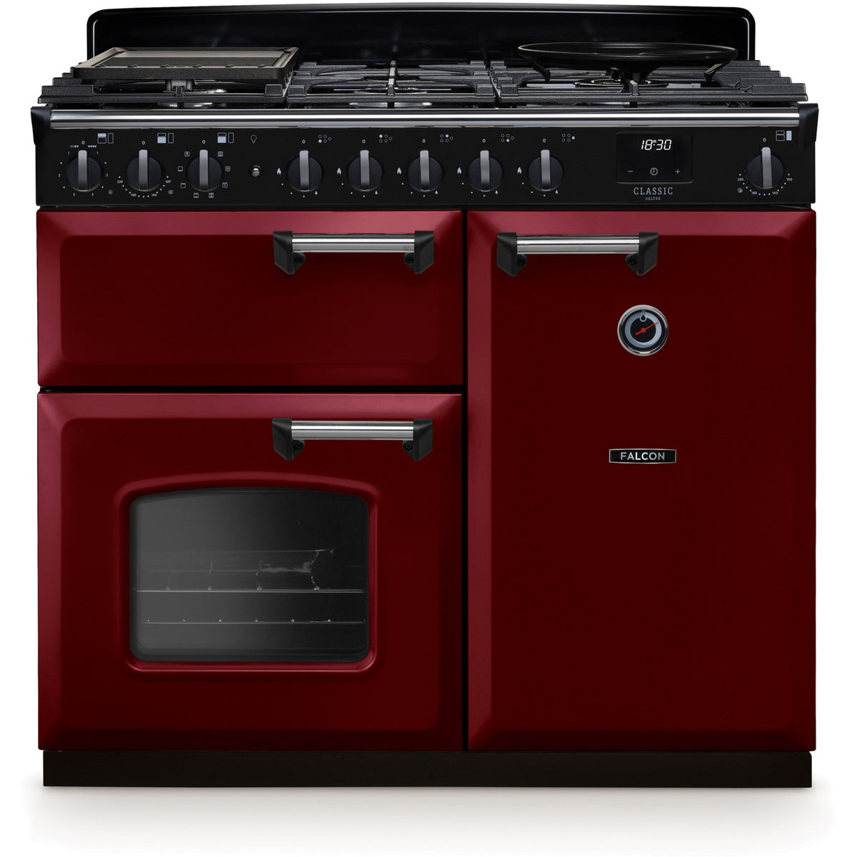 Piano de cuisson gaz FALCON NGC TAB GAZ 100 CM BORDEAUX CHROME