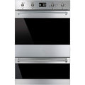 Four encastrable SMEG DOSP6390X - Pyrolyse - Double cavité - Porte froide - Rails télescopiques