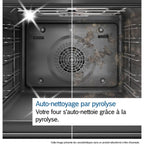 Four encastrable BOSCH HBG7741B1 - Hydrolyse - Pyrolyse - Chaleur pulsée - Porte froide - Série 8 - Air Fry - Wifi