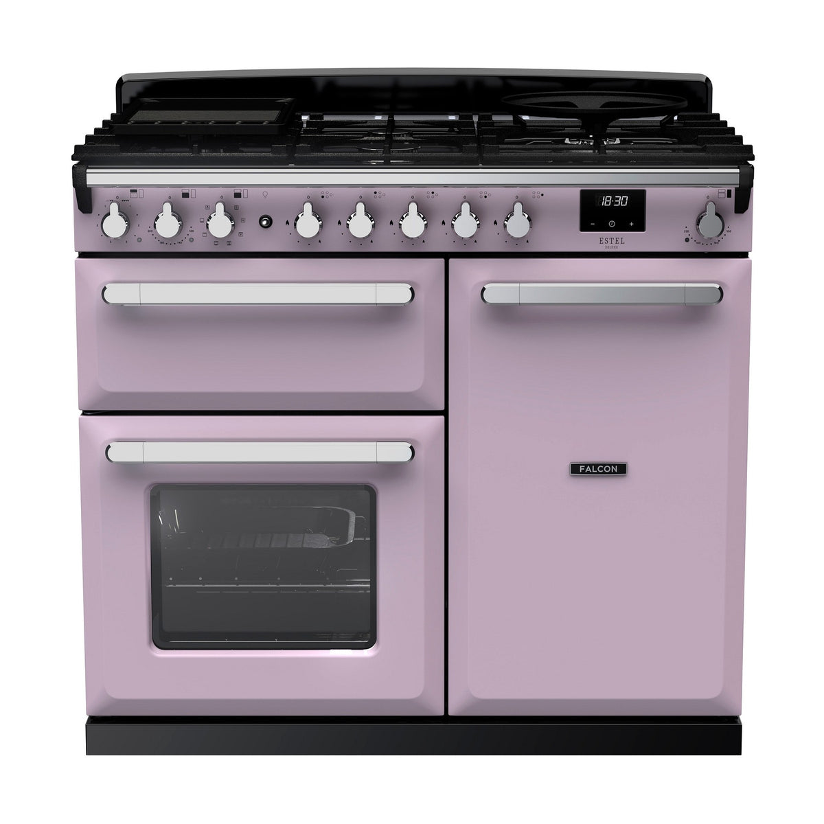Piano de cuisson gaz FALCON ESTEL DELUXE TAB GAZ 100 CM PARME CHROME