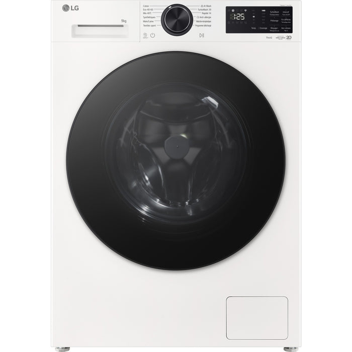 Lave linge hublot LG F94X56WSTA - 9 kg - 1400 tr/min - Classe A - Moteur direct drive - Autodosage - Connecté