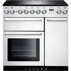 Piano de cuisson induction FALCON NEXUS 90 BLANC CHROME SATINÉ