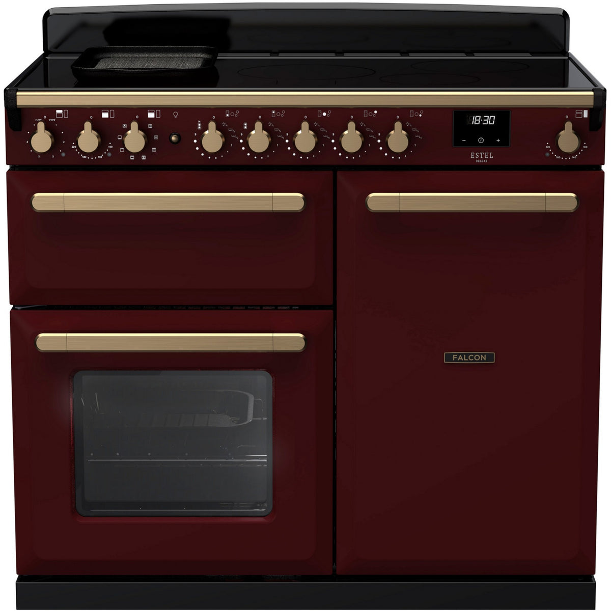 Piano de cuisson induction FALCON ESTEL DELUXE TAB IND 100 CM BORDEAUX LAI