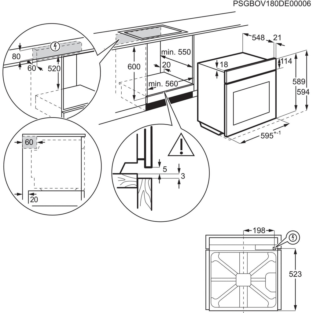 Four encastrable ELECTROLUX EOD6P46X - Pyrolyse - Chaleur pulsée - Porte froide - Vapeur SteamBake
