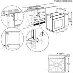 Four encastrable ELECTROLUX EOD6P46X - Pyrolyse - Chaleur pulsée - Porte froide - Vapeur SteamBake