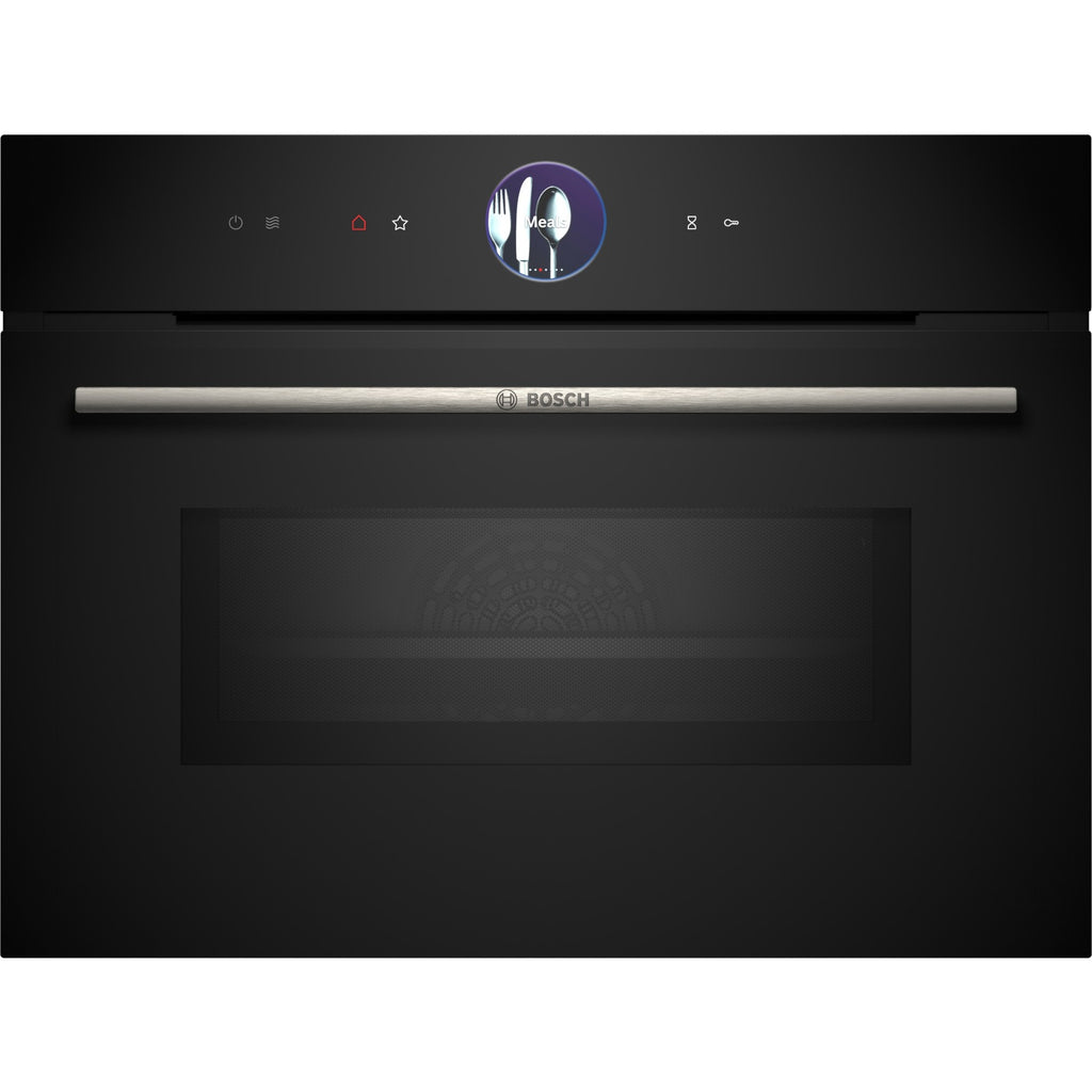 Four micro onde combiné BOSCH CMG7761B1 - Combiné micro-ondes - Pyrolyse - Porte froide - série 8 - Air Fry - Wifi