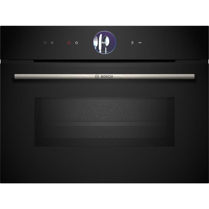 Four micro onde combiné BOSCH CMG7761B1 - Combiné micro-ondes - Pyrolyse - Porte froide - série 8 - Air Fry - Wifi