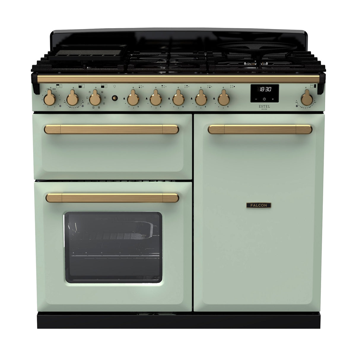 Piano de cuisson induction FALCON ESTEL DELUXE TAB IND 90 CM VERT PASTEL L