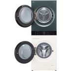 Lave linge séchant hublot LG F214WT8GRBE - 12/10 kg - 1400 tr/min - Moteur direct drive - TurboWash - Vapeur - Connecté