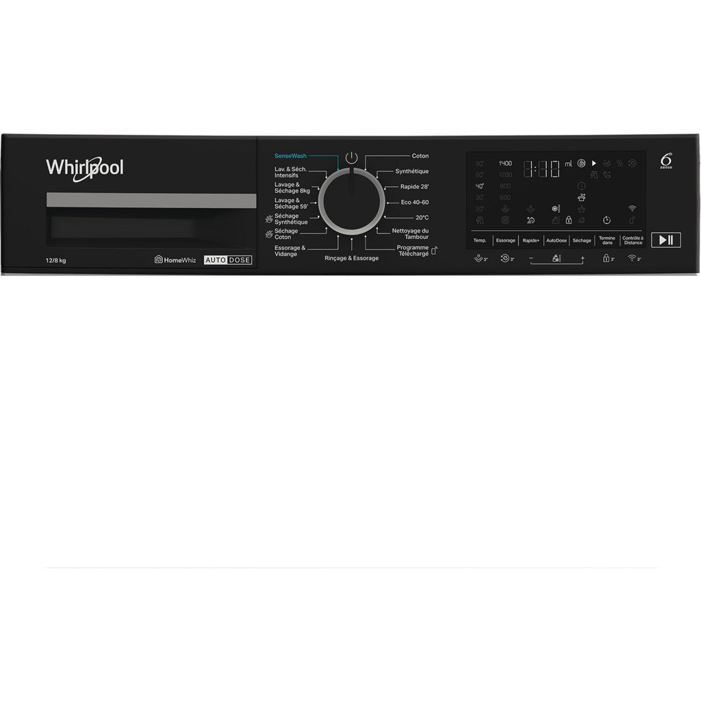 Lave linge séchant hublot WHIRLPOOL WPD2836WADSFR - 12/8 kg - 1400 tr/min - Classe D - Moteur induction