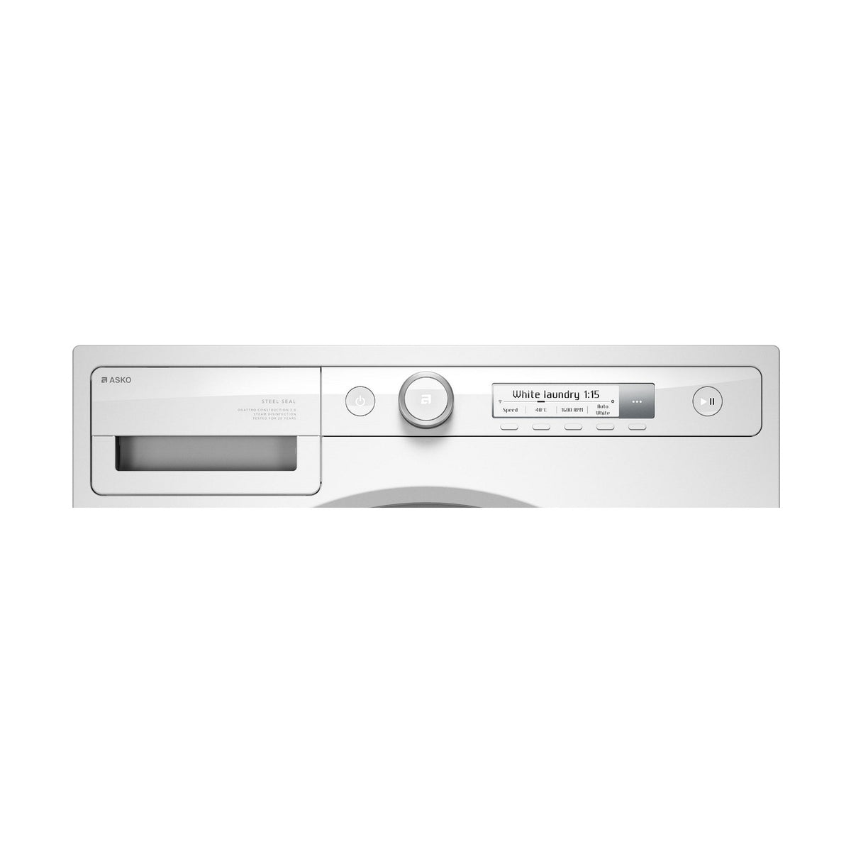 Lave linge hublot ASKO W3096RW - 9 kg - 1600 tr/min - Classe A - Moteur direct drive - Autodosage - Connecté wifi