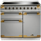 Piano de cuisson induction FALCON ELISE LUXE TAB IND 100 CMINOX et NOIR LA