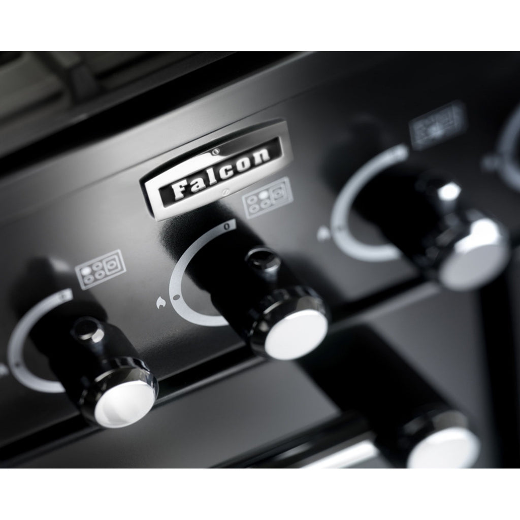 Piano de cuisson gaz FALCON KITCHENER 100 Mixte NOIR CHROME