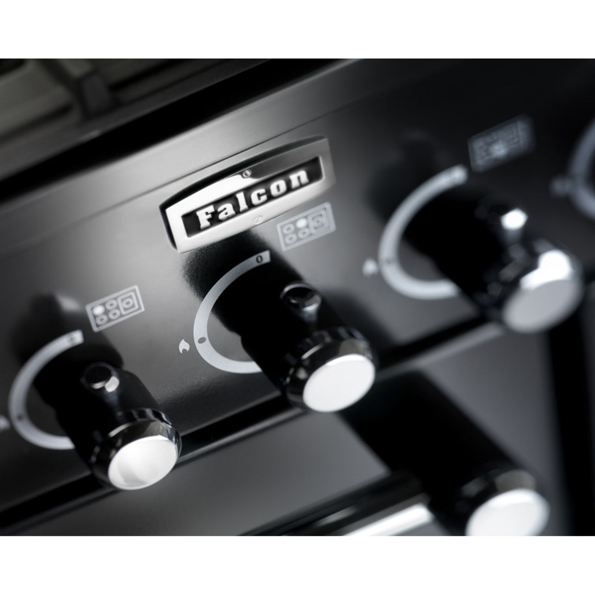 Piano de cuisson gaz FALCON KITCHENER 100 Mixte NOIR CHROME