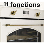 Four encastrable KLARSTEIN 60 cm pyrolyse 3150W 76L Blanc Victoria