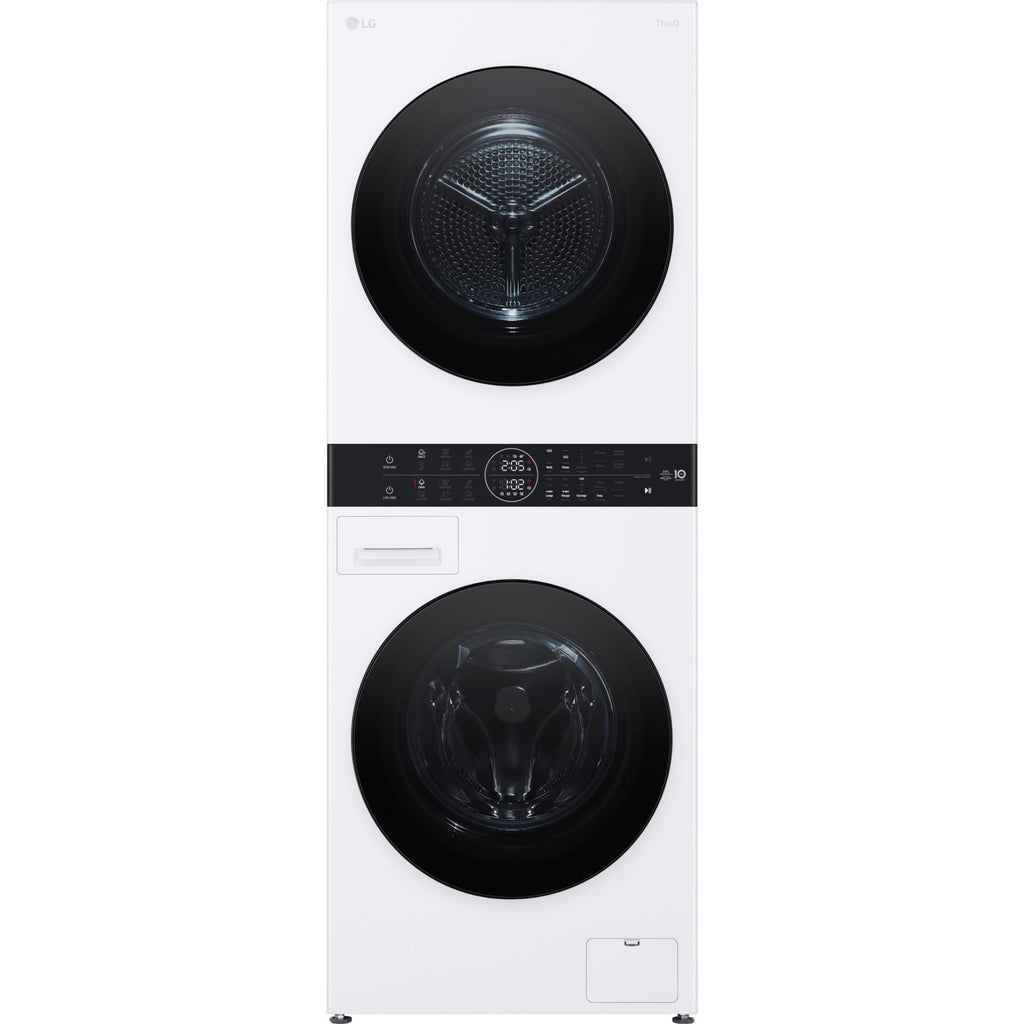 Lave linge séchant hublot LG F214WT8WH - 12/10 kg - 1400 tr/min - Classe A - Moteur AI Direct Drive - Connecté