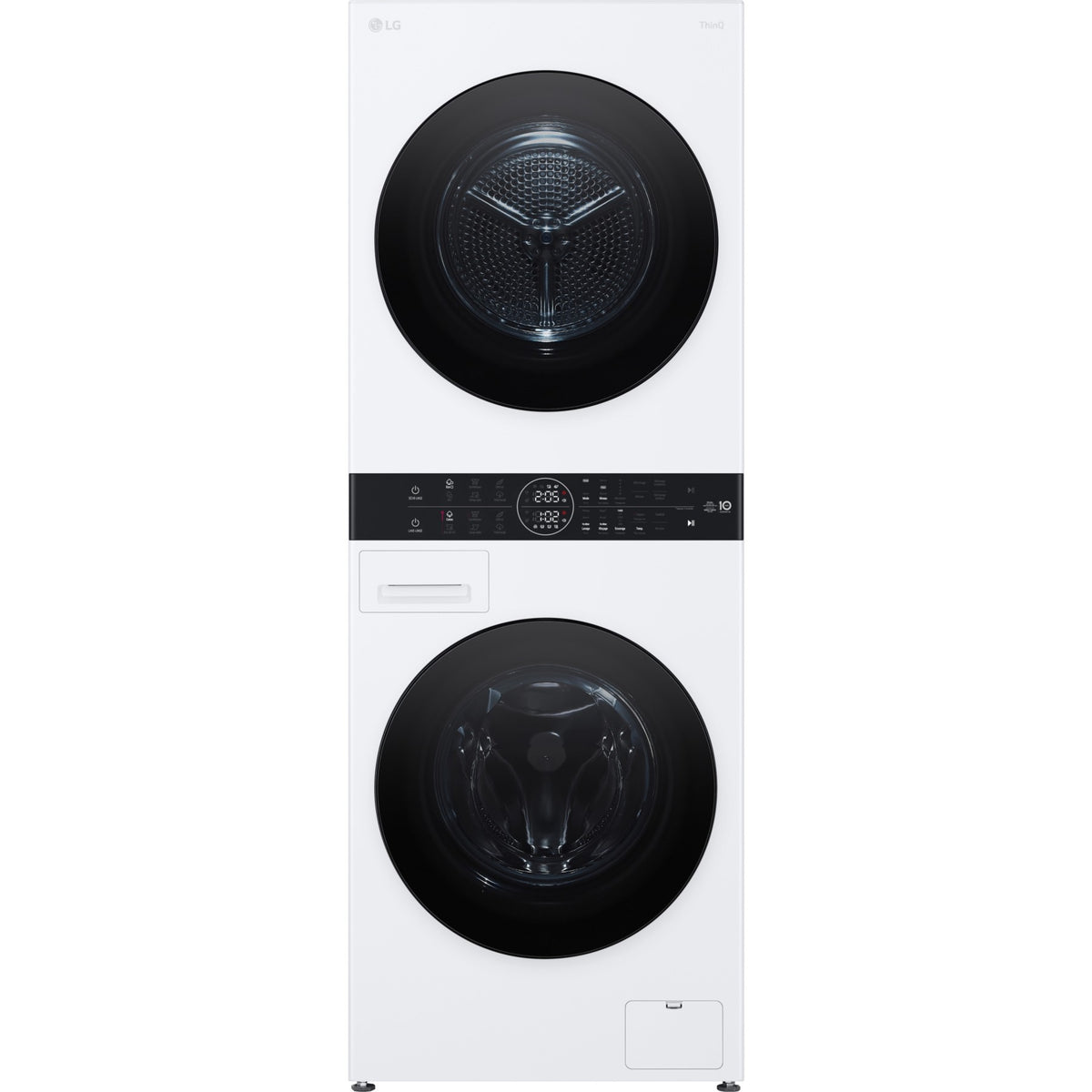 Lave linge séchant hublot LG F214WT8WH - 12/10 kg - 1400 tr/min - Classe A - Moteur AI Direct Drive - Connecté