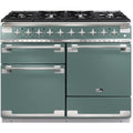 Piano de cuisson gaz FALCON ELISE 110 VERT MINERAL MAT NICKEL BROSSÉ