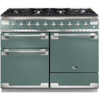Piano de cuisson gaz FALCON ELISE 110 VERT MINERAL MAT NICKEL BROSSÉ