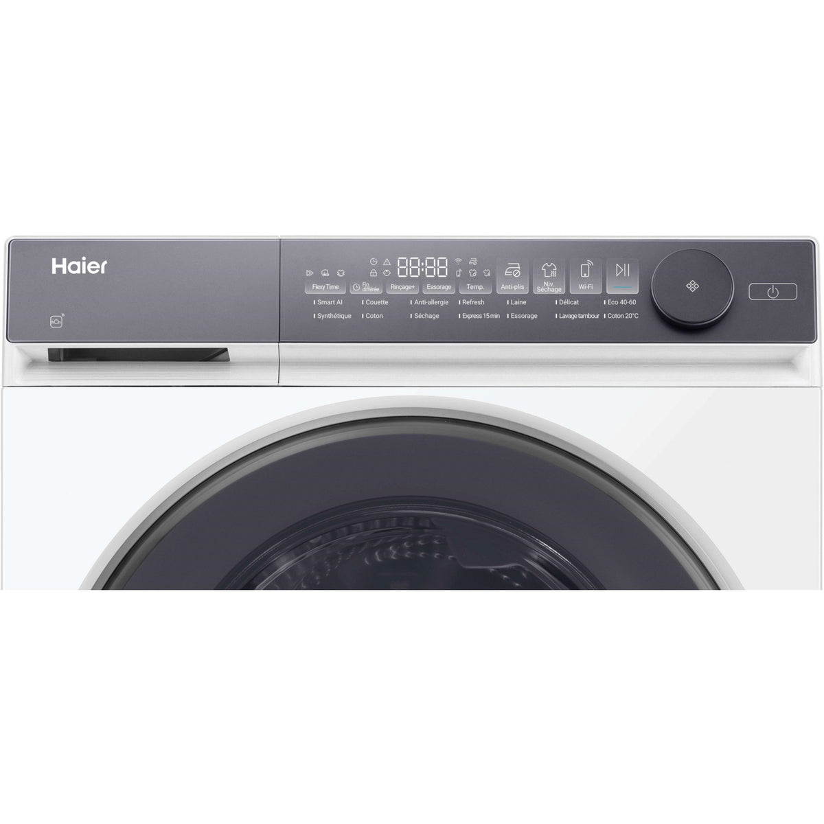 Lave linge séchant hublot HAIER HWD100-B14367UFR - 10/6 kg - 1400 tr/min - Classe D - Moteur Direct Motion - Connecté