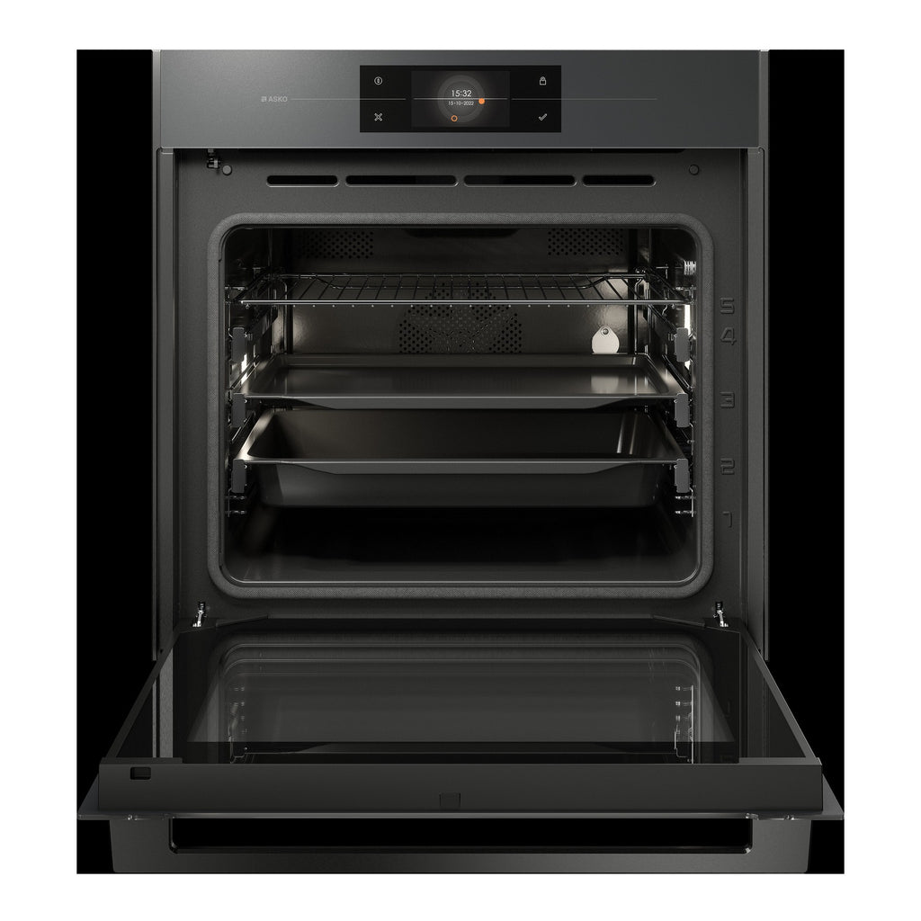 Four encastrable ASKO OP8678G - Pyrolyse - Chaleur pulsée - Porte froide - Rails télescopiques - Écran tactile